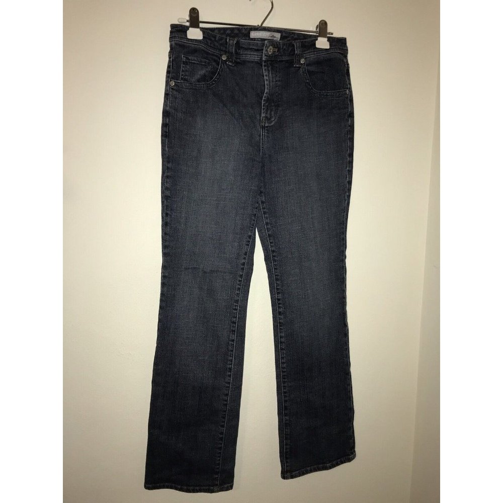 Chicos Jeans 28x30 Women Platinum Facet WR Denim Blue Boot Cut Stretch